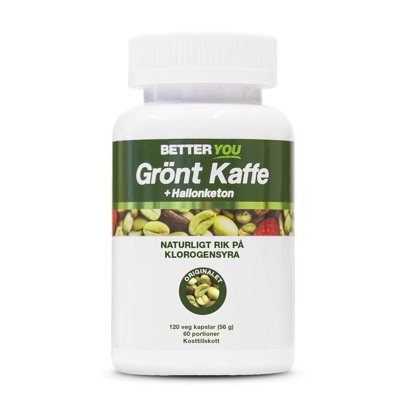 Grönt kaffe+ Hallonketon 120 kapslar