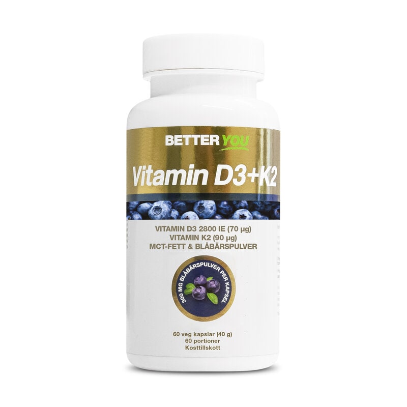 Vitamin D3+K2 60 kapslar