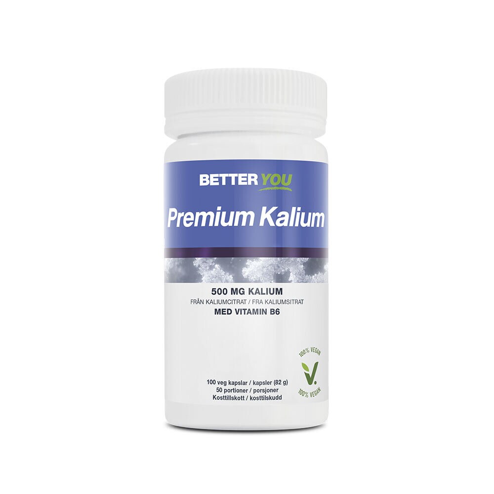 Premium Kalium 500mg 100 kapslar