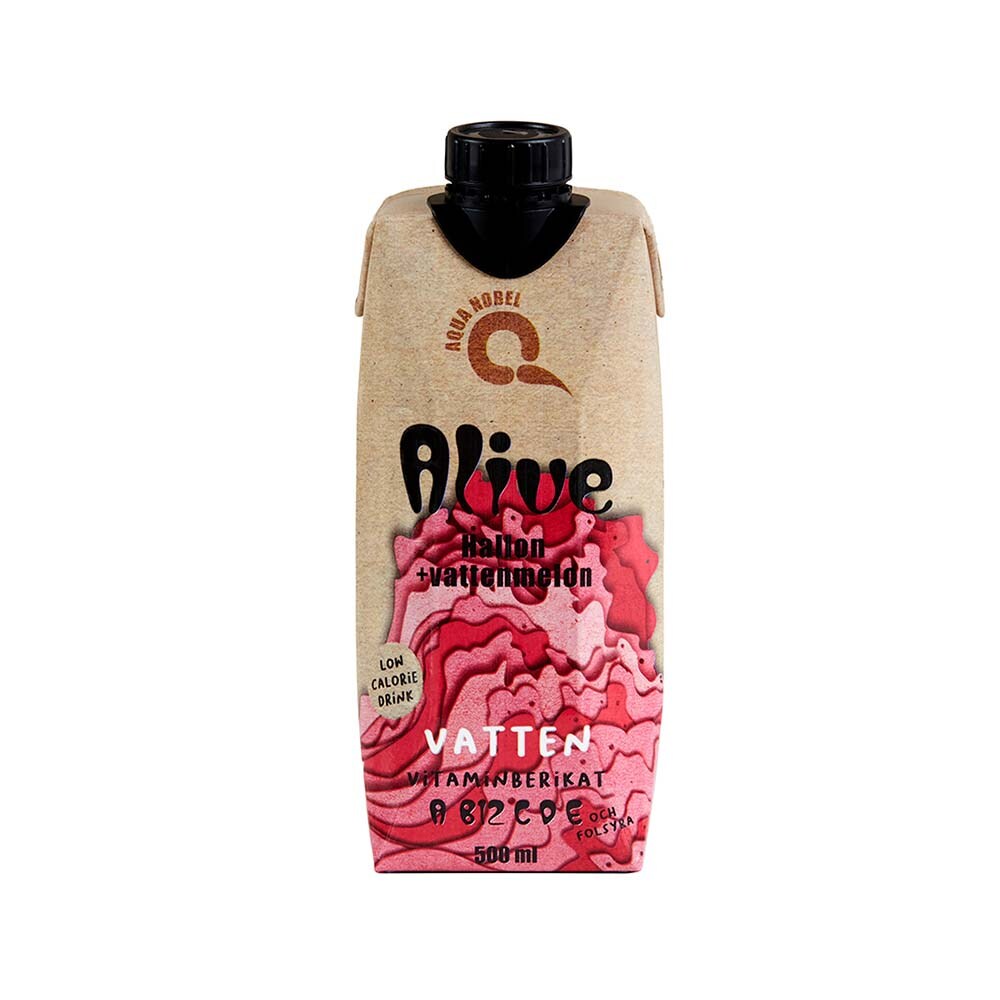 Alkaliskt källvatten Alive Hallon Vattenmelon 500ml