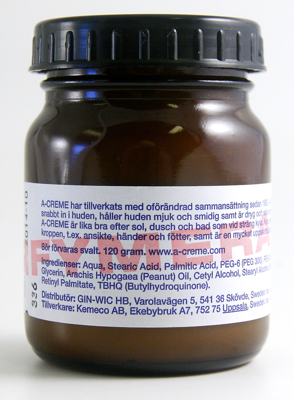 A-creme Oparfymerad Original 120g