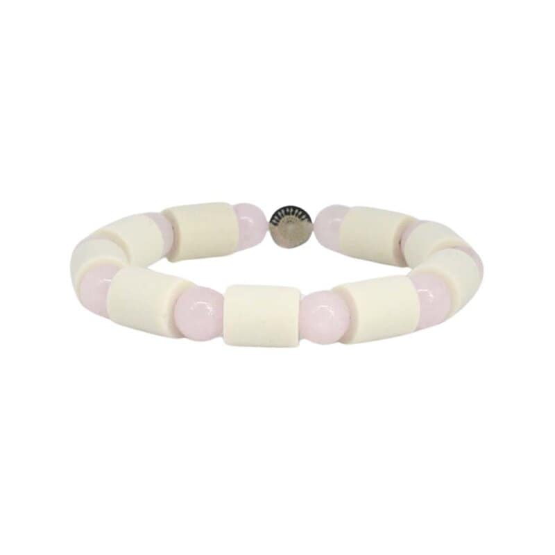 Armband MAX Rosenkvarts L/XL