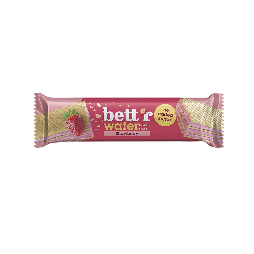 Wafer bar with strawberry and cashew no added sugar 30g