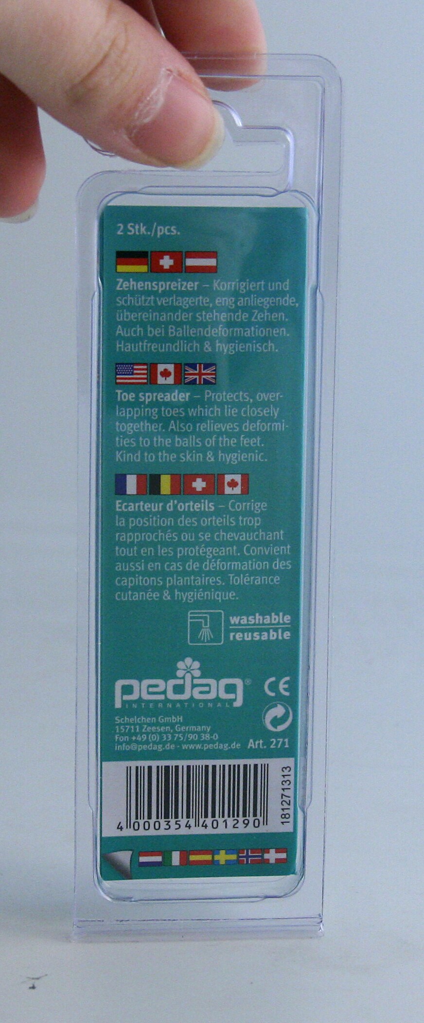 Tåspridare Strl L/XL