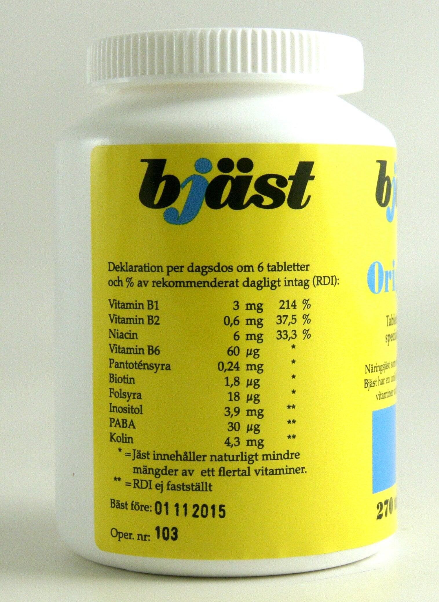 Bjäst original 270 tabletter