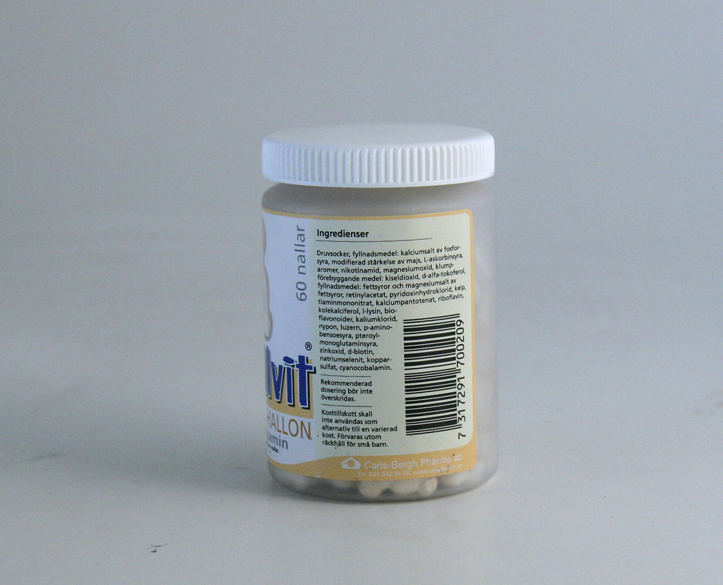Multivitamin vanilj/hallon 60 tabletter