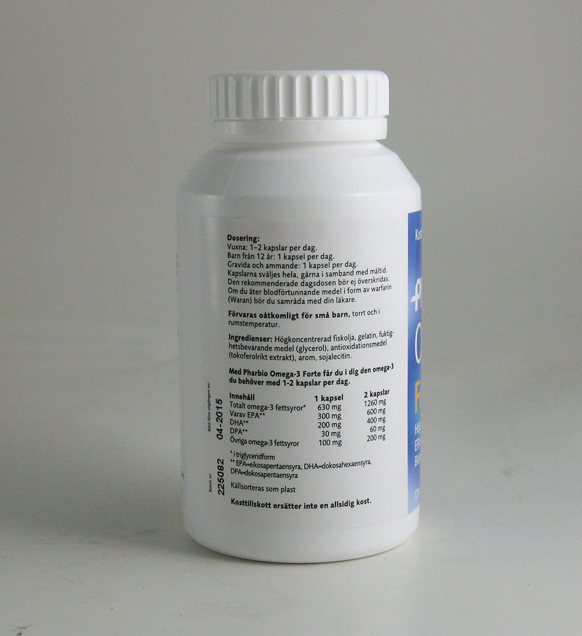 Omega-3 forte 1000mg 120 kapslar