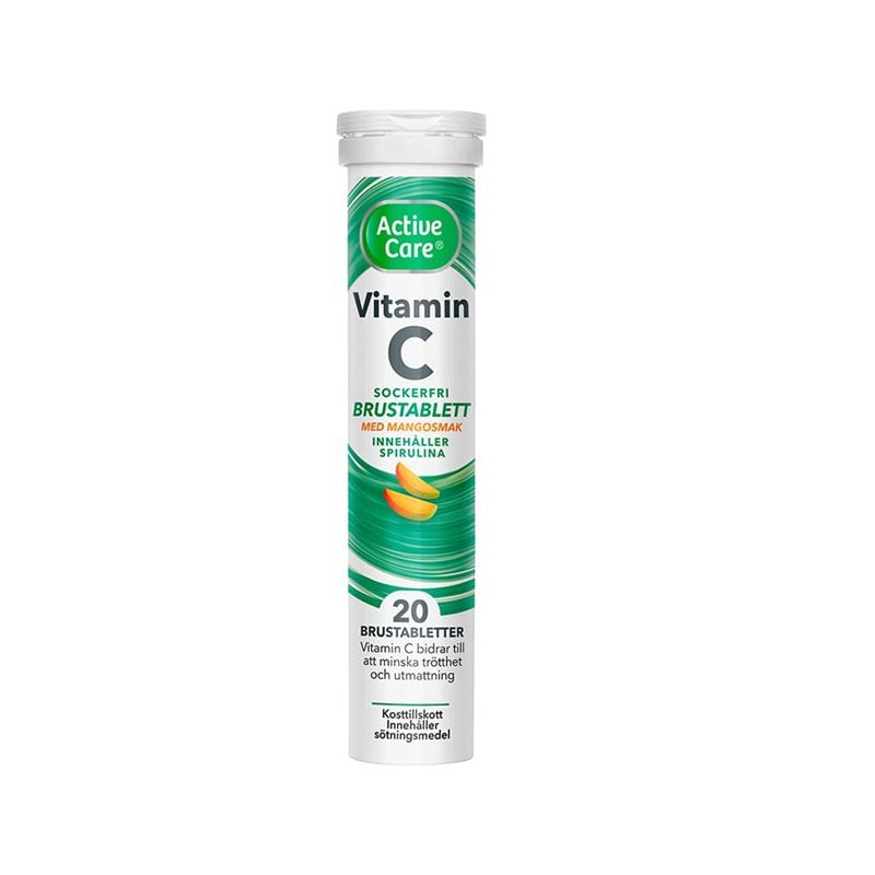 C-vitamin Spirulina Mango 20 brustabletter