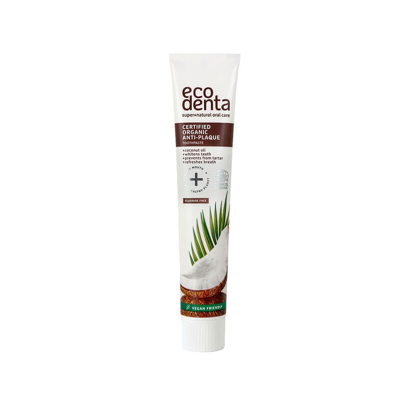 Organic Anti-Plaque Toothpaste With Coconut Oil 75ml