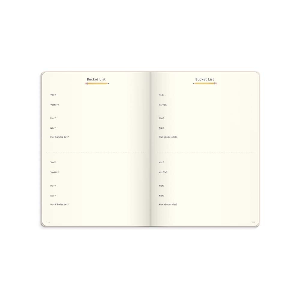 Odaterad kalender beige