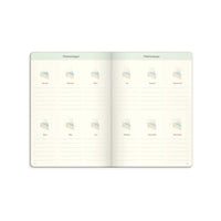 Odaterad kalender beige