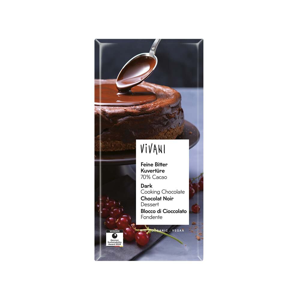Mörk Vegansk Bakchoklad 150g