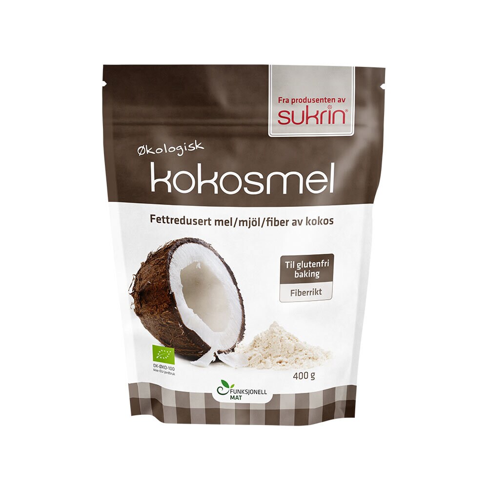 Kokosmjöl Fettreducerat 400g