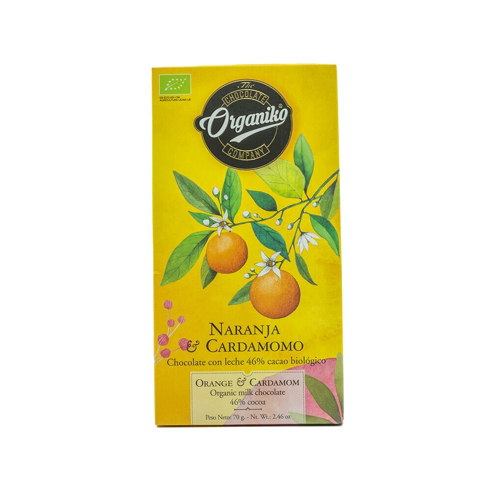 Choklad Apelsin & Kardemumma ljus 46% 70g