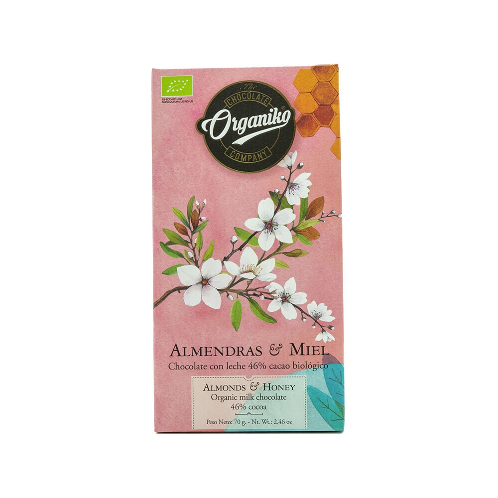Choklad Mandel & Honung ljus 46% 70g