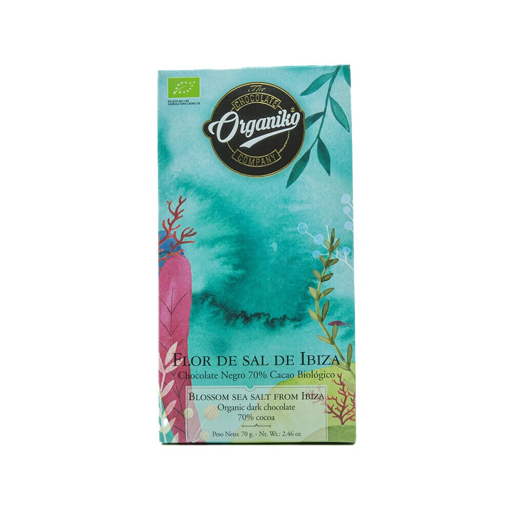 Choklad Flingsalt Ibiz, mörk 70% 70g
