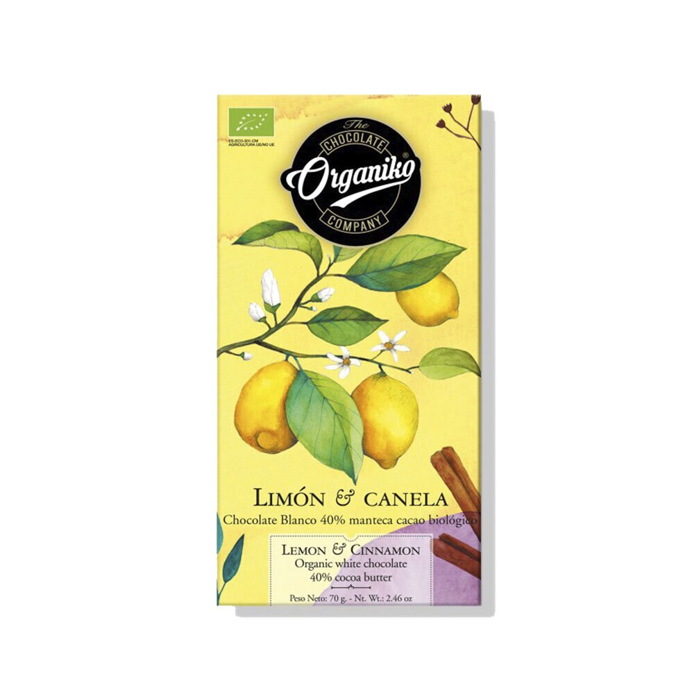 Citron & Kanel vit 40% choklad 70g