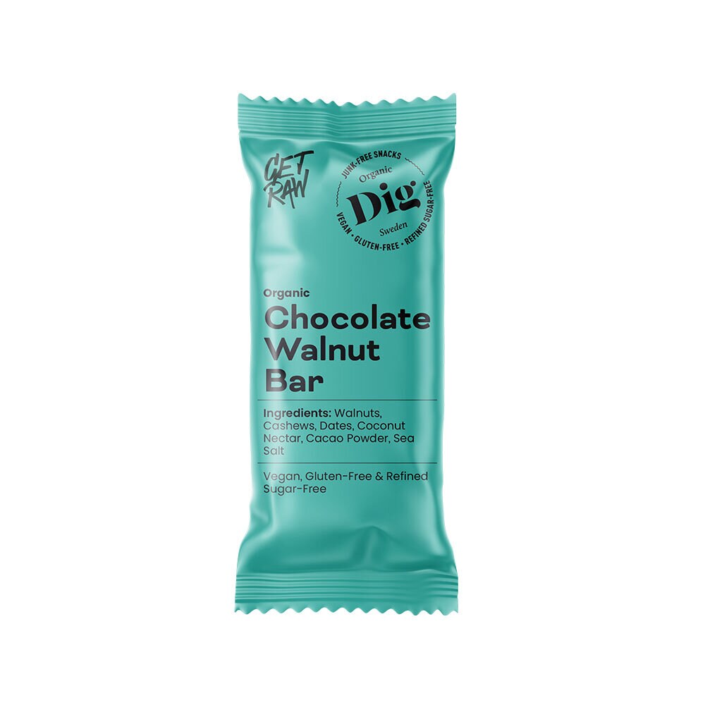 Organic Bar Chocolate & Walnut 42g