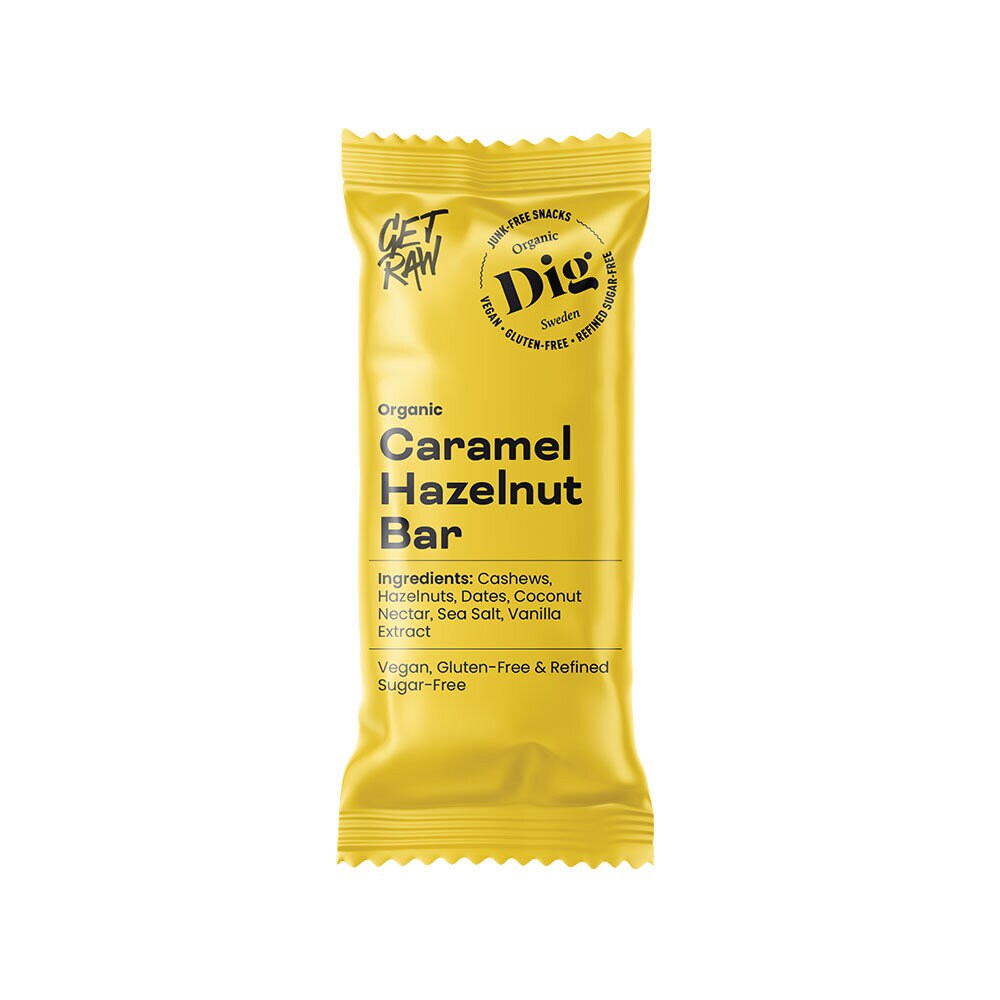 Organic Bar Caramel & Hazelnut 42g