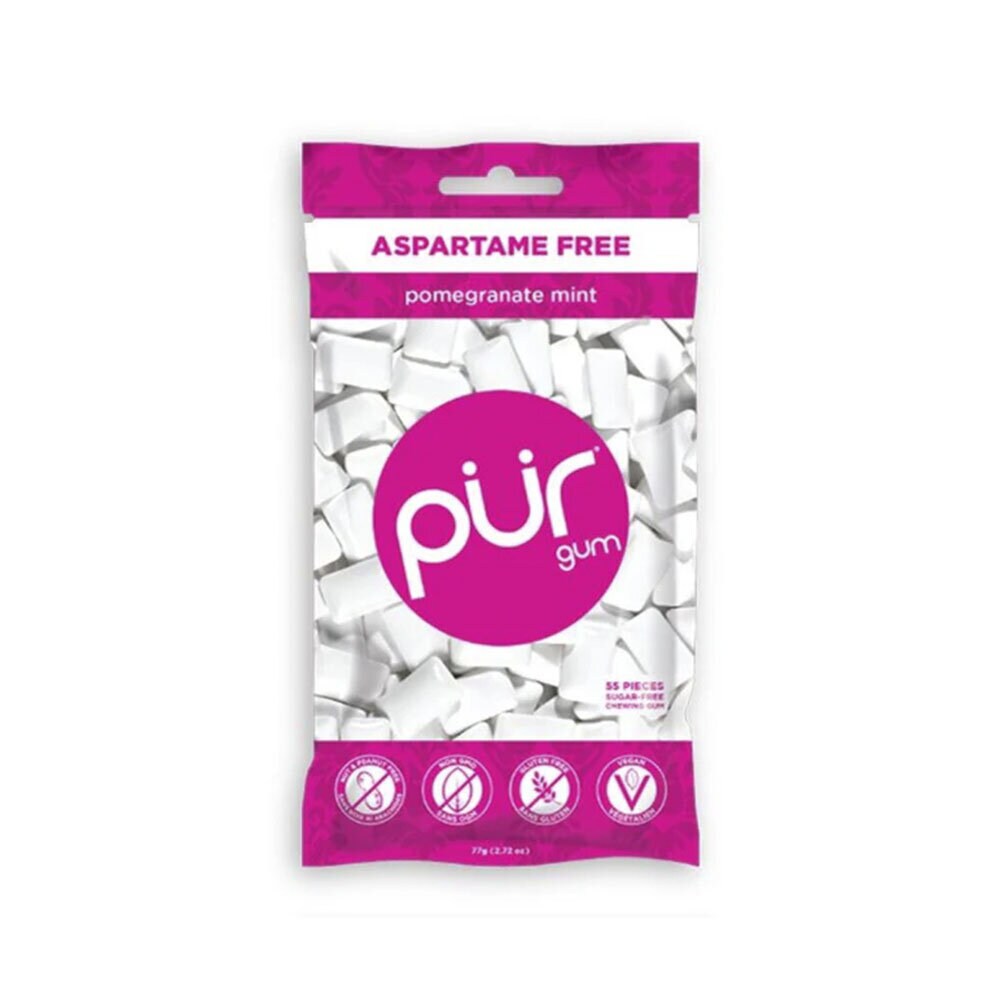 Granatäpple mint tuggummi påse 55st