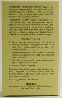 Henna pulver rödbrun 125g
