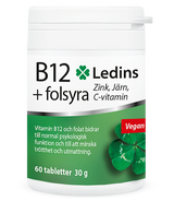 Vitamin B12 med folsyra 60 tabletter