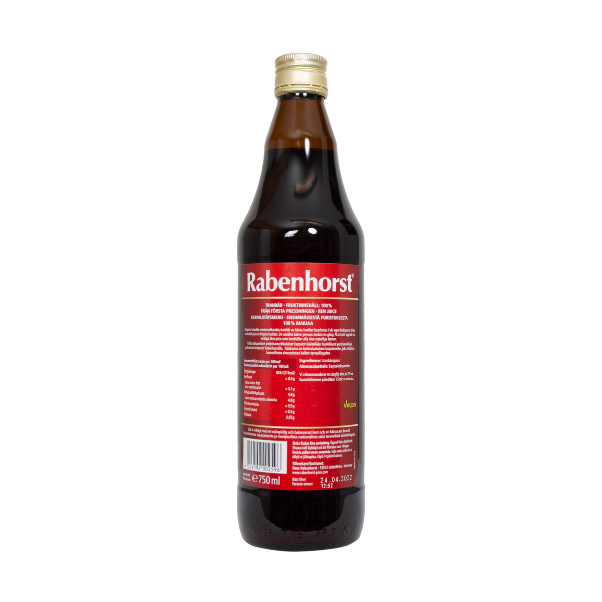 Tranbärsjuice 750ml