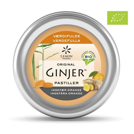 Pastiller Ingefära Apelsin 40g