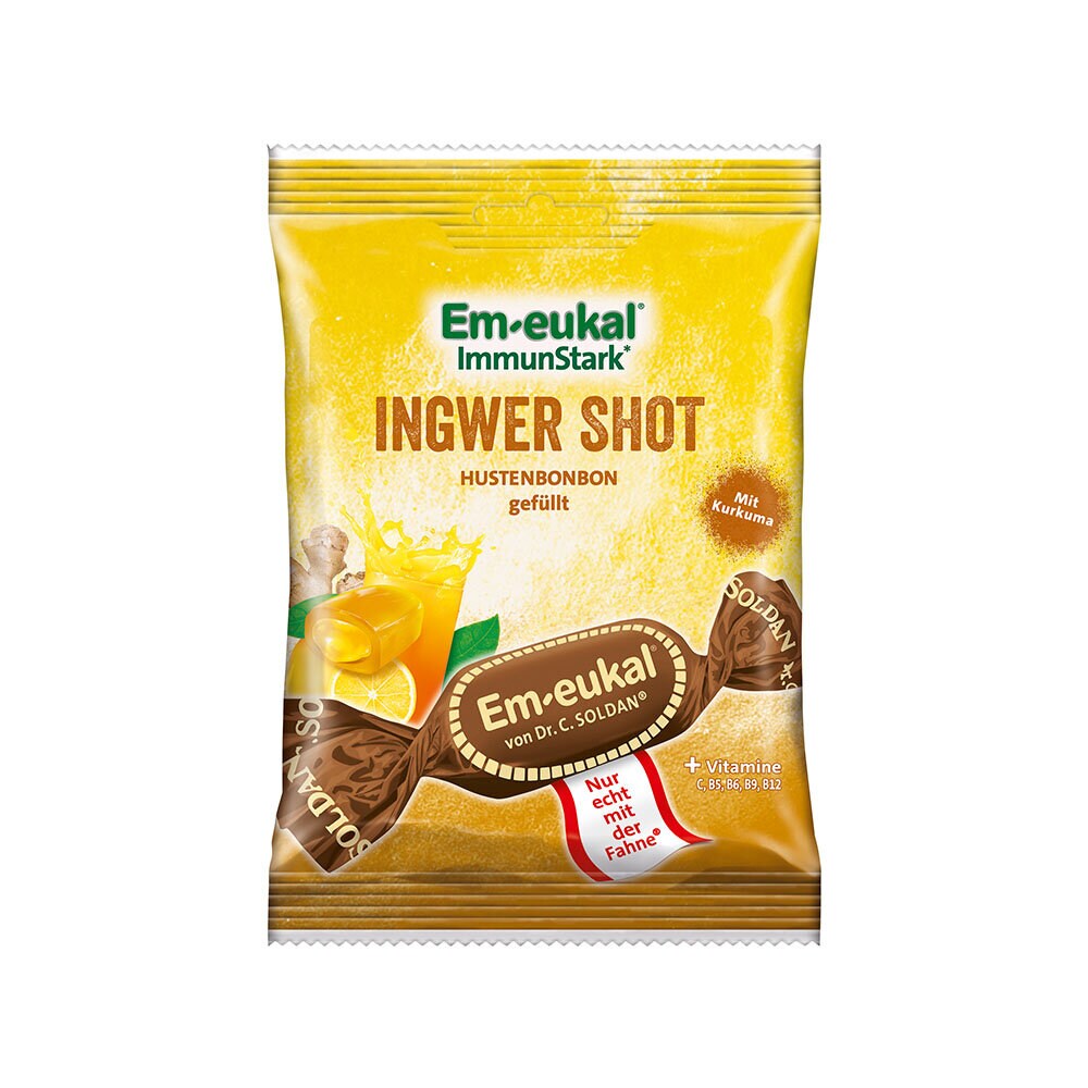 Ingefära Shot Fyllda Halstabletter 75g