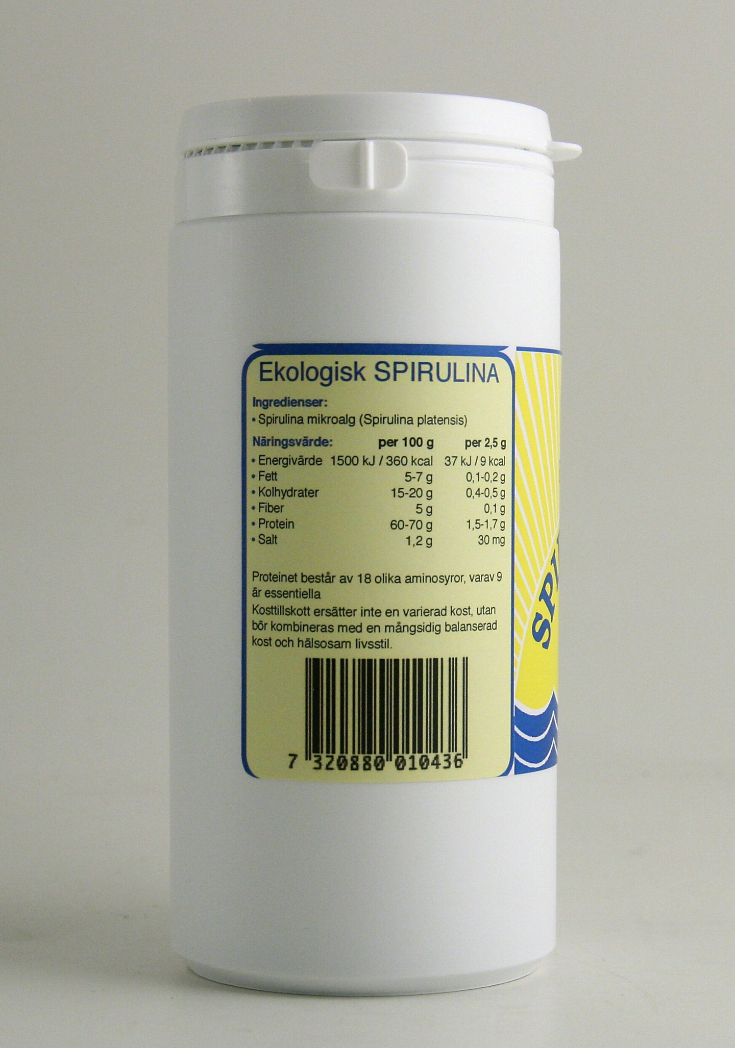 Spirulina pulver ekologisk 200g