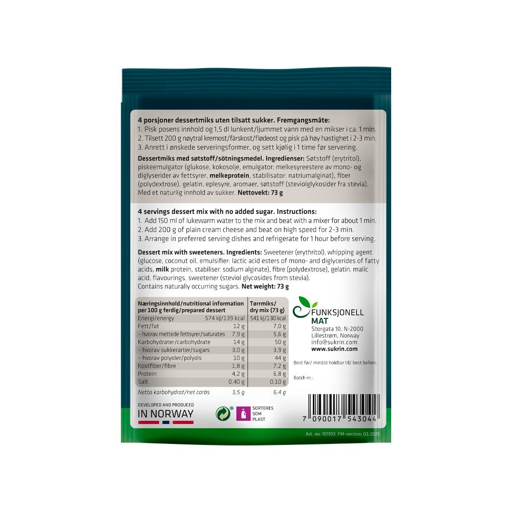 Sukrin Dessert mix 73g