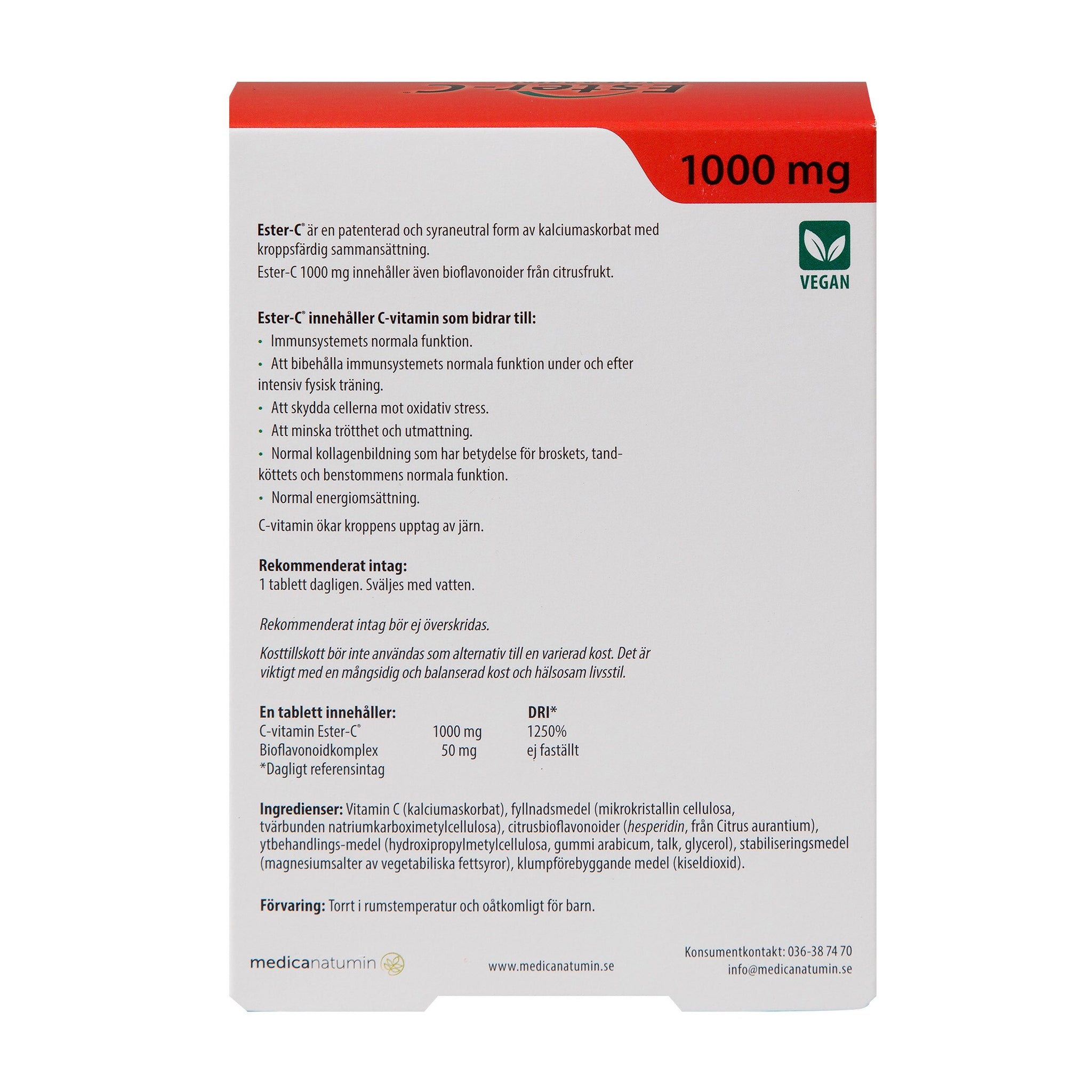 Ester-C 1000mg 60 tabletter