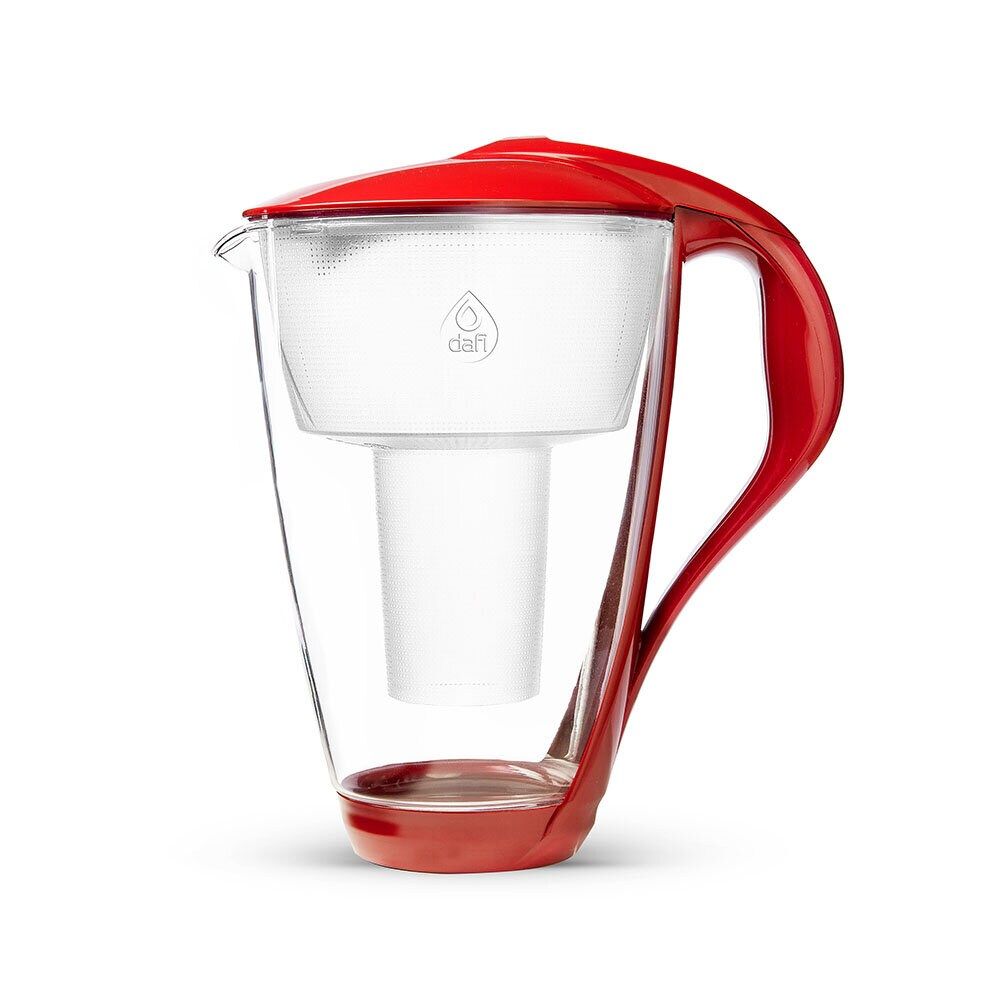 Vattenfilter kanna Glas 2,0 L Röd