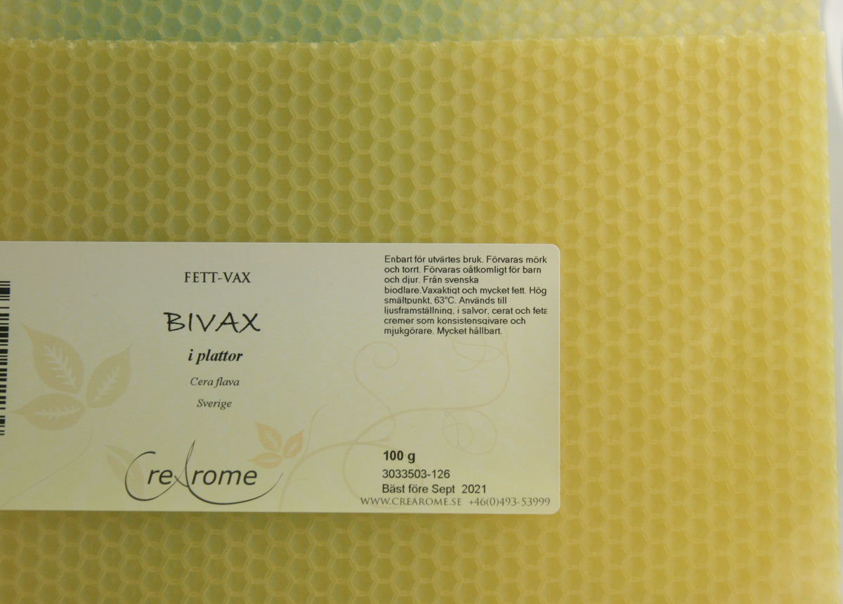 Bivaxplattor 100g