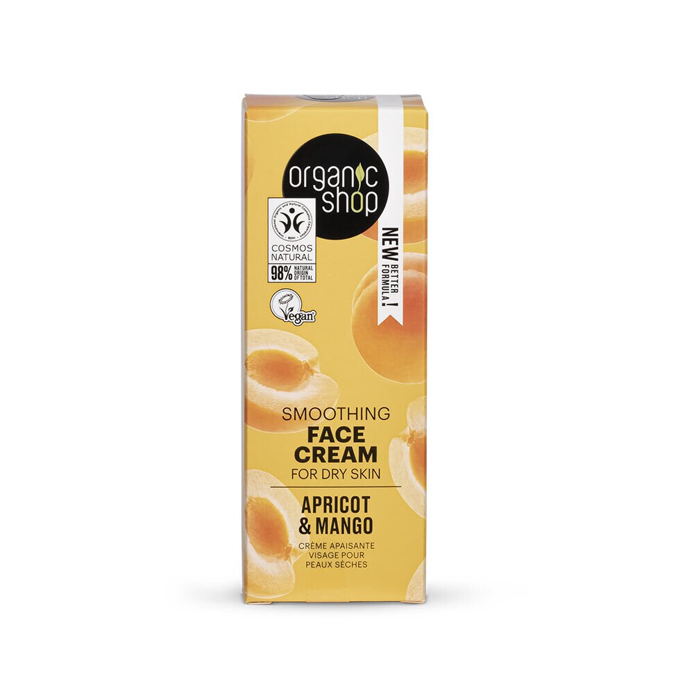 Smoothing Face Cream for dry skin Apricot and Mango 50ml
