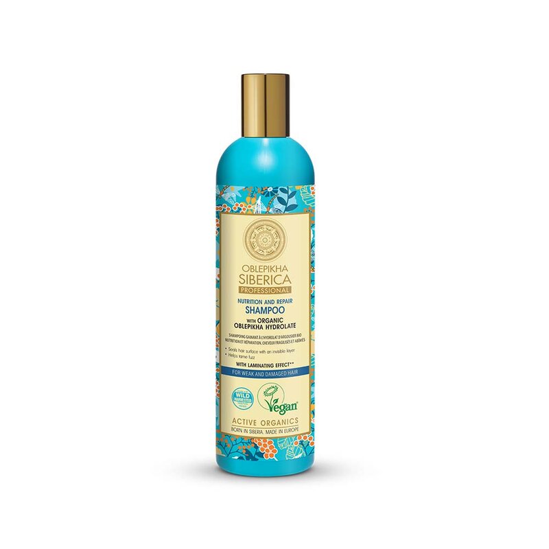 Shampoo with Organic Oblepikha Hydrolate For Weak And Damaged Hair 400ml