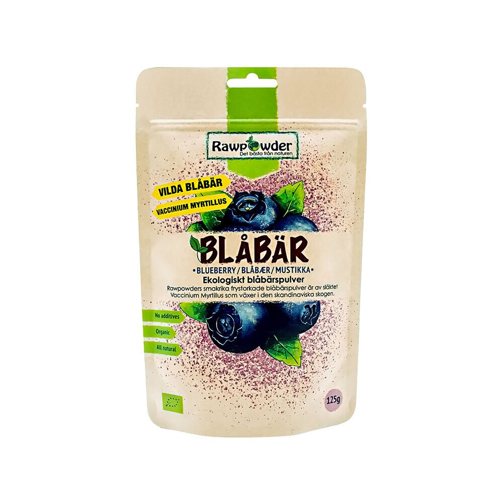 Blåbärspulver frystorkad 125g