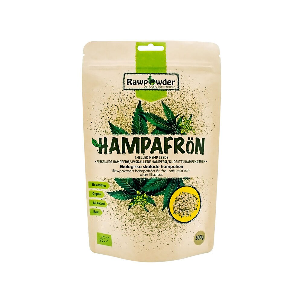 Hampafrön skalade 300g
