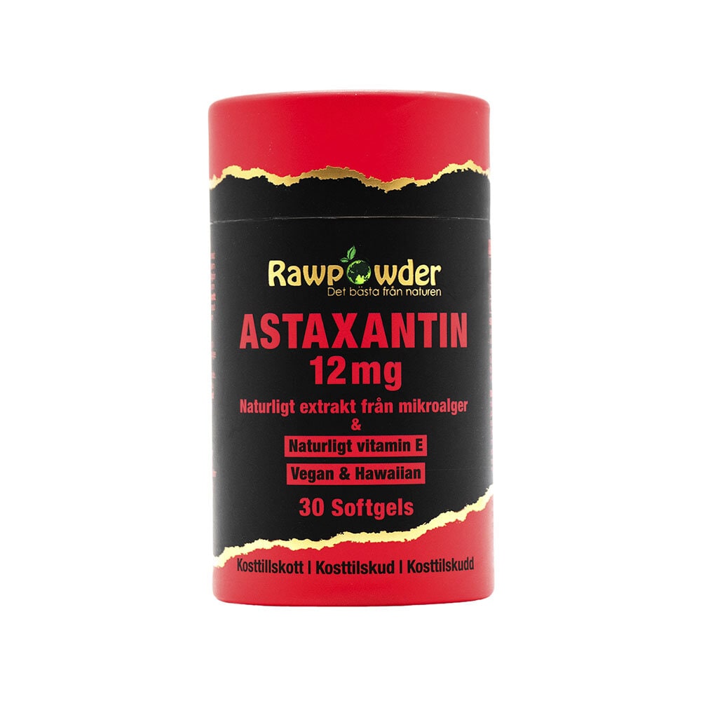 Astaxantin Extrakt Hawaiian 12mg 30 Softgels