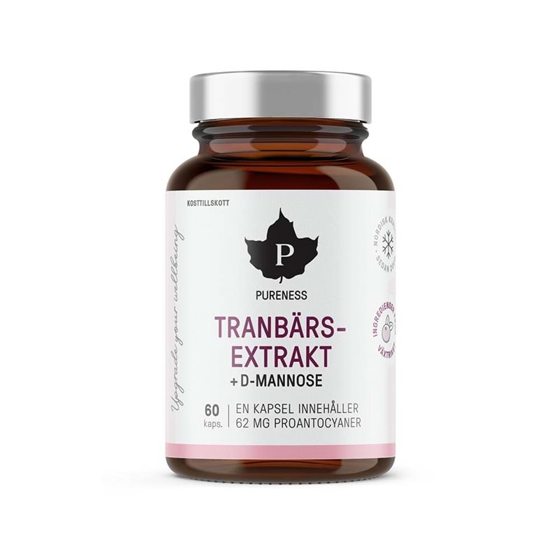 Tranbärsextrakt med D-mannose 60 kapslar