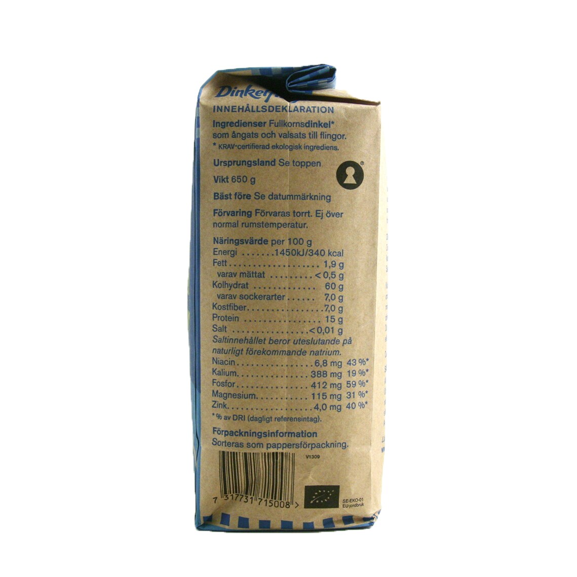 Dinkelflingor 650g