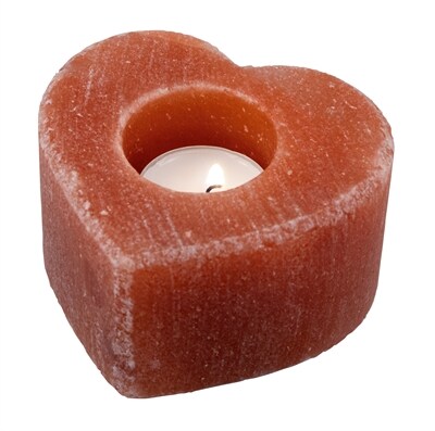 Saltstenljuslykta Hjärtformad 700g