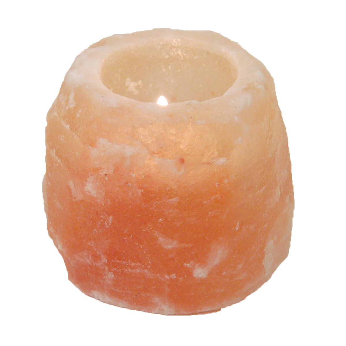 Saltsten ljuslykta röd 400g