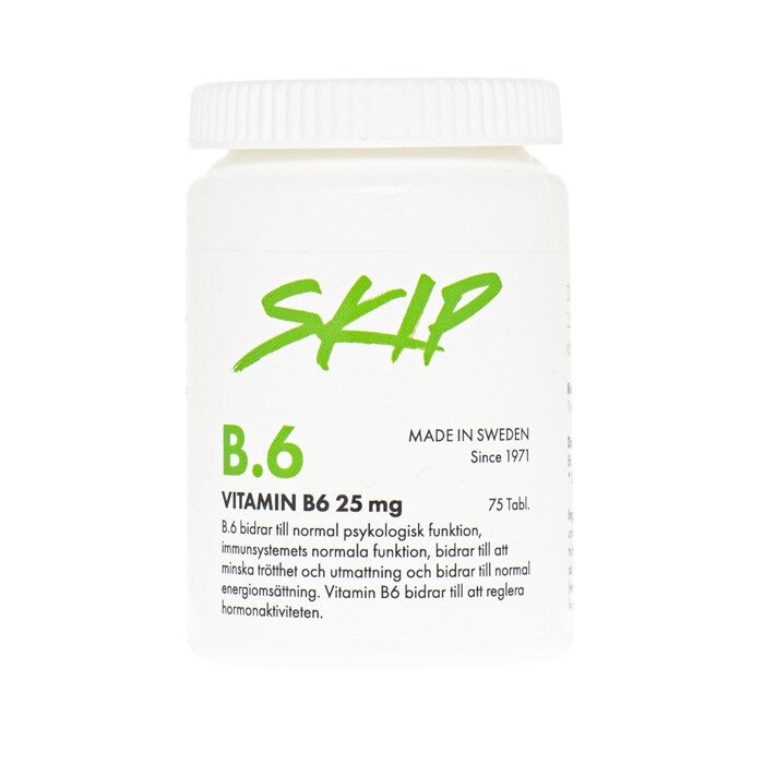 Vitamin B.6 25mg 75 tabletter