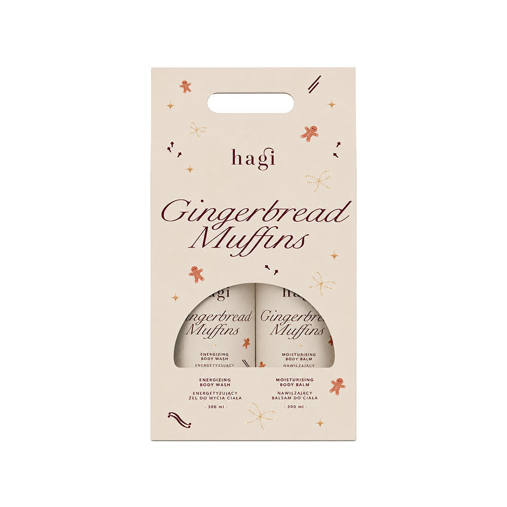 Hagi Giftset Gingerbread Muffins Body Care, Duschgel + Body Lotion 2x300ml