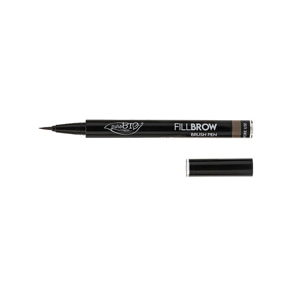 puroBIO Eyebrow Fillbrow Brush Pen 0,7ml Soft Brown 02