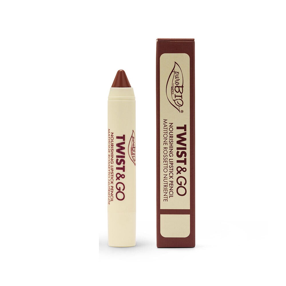puroBIO TWIST&GO - NOURISHING LIPSTICK PENCIL 2,9g - 506 dark mauve