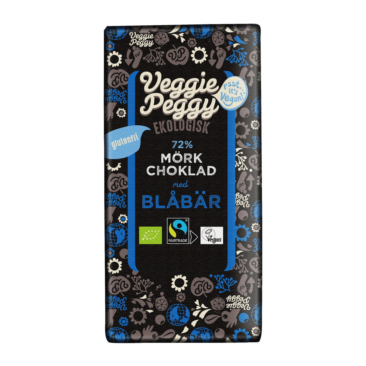 Chokladkaka Mörk Blåbär 85g