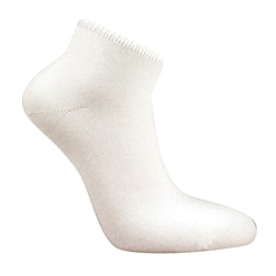 Bambustrumpa kortskaft 3-pack vit 37/39