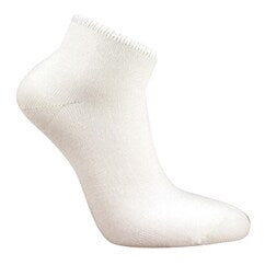 Bambustrumpa kortskaft 3-pack vit 40/42